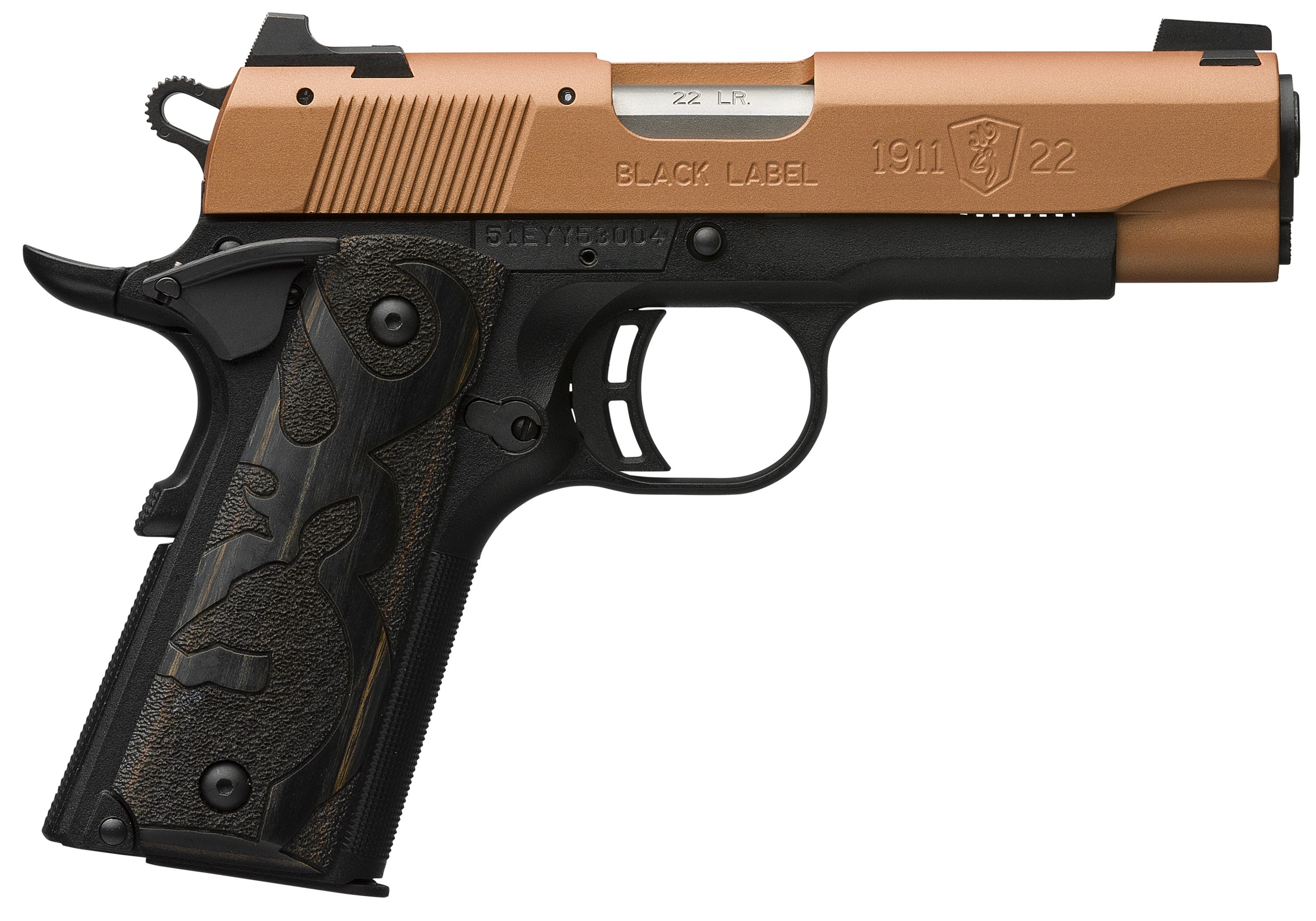 BRO 1911-22 BLACK LABEL COMPACT 22LR 3.625